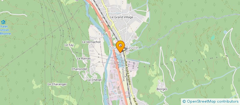 localisation de l'entreprise S.C.A  TOURS-EN-SAVOIE