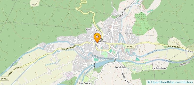 localisation de l'entreprise S.C.A. à GREOUX-LES-BAINS