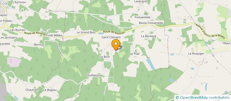 localisation de l'entreprise S.C.A.B LES ROSES  SAINT-ROMAIN-ET-SAINT-CLEMENT