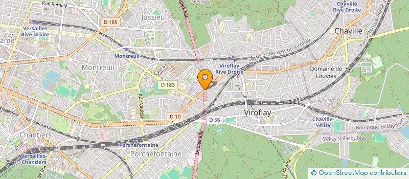 localisation de l'entreprise S.C.A.D.  VIROFLAY