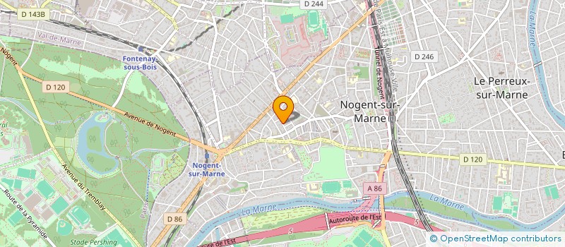 localisation de l'entreprise S C A DU 18 RUE ANDRE PONTIER à NOGENT-SUR-MARNE