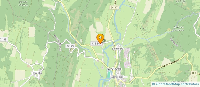 localisation de l'entreprise S.C.A.F FRUITIERE SAINT JULIEN SUR SURAN  VAL SURAN