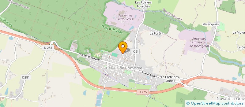 localisation de l'entreprise S.C.A.L à OMBREE D'ANJOU