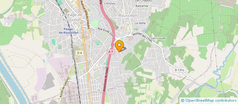 localisation de l'entreprise S.C.A. LES ABRICOTIERS  ROUSSILLON