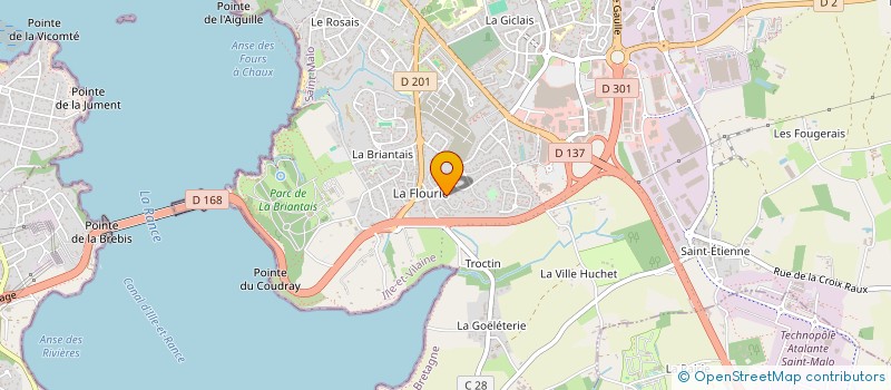 localisation de l'entreprise S.C.A.M.P.I.E CLUB FIAT 500-600  SAINT-MALO