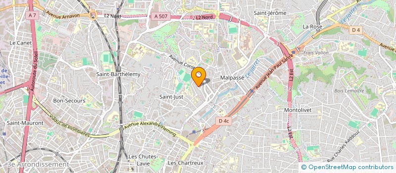 localisation de l'entreprise S.C.A.T. à MARSEILLE