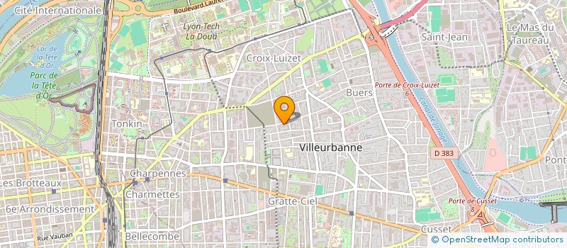 localisation de l'entreprise S C A V à VILLEURBANNE