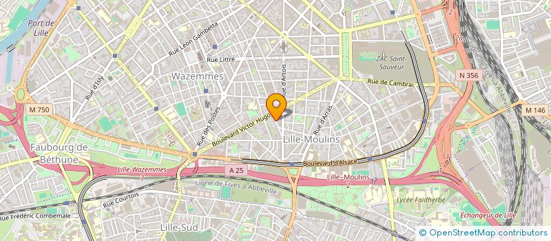 localisation de l'entreprise S.C. ANOC à LILLE