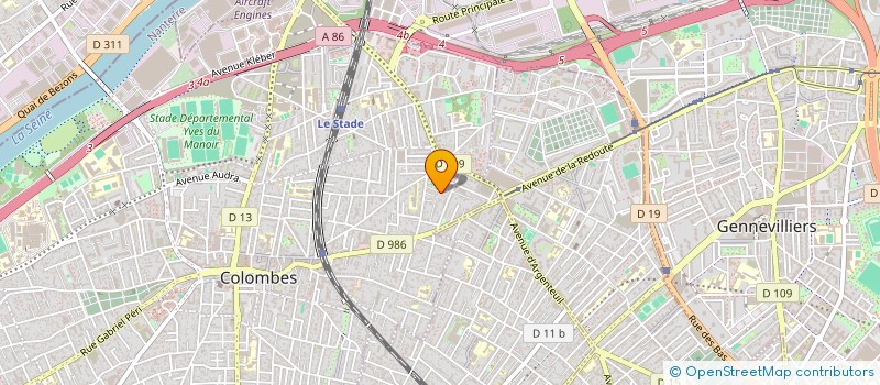 localisation de l'entreprise S.C. ANSIFEVA à COLOMBES