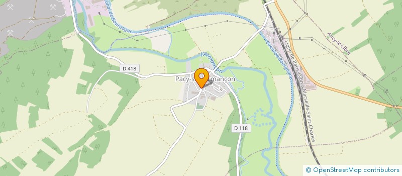localisation de l'entreprise S.C.B. à PACY-SUR-ARMANCON