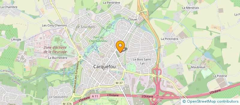 localisation de l'entreprise S.C. BARRON  CARQUEFOU
