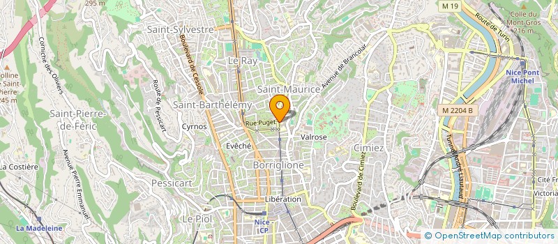 localisation de l'entreprise S C BORRIGLIONE à NICE