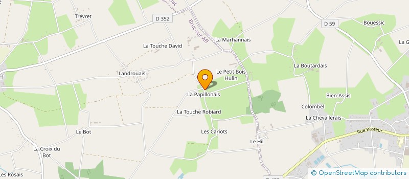 localisation de l'entreprise S.C. BOUREL-SULLEROT  BRUC-SUR-AFF