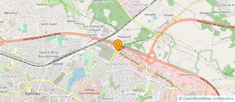 localisation de l'entreprise S.C.C à VANNES