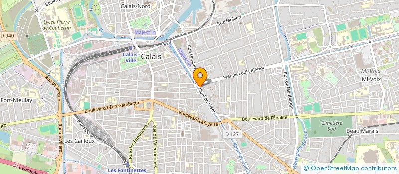 localisation de l'entreprise S C C A  CALAIS