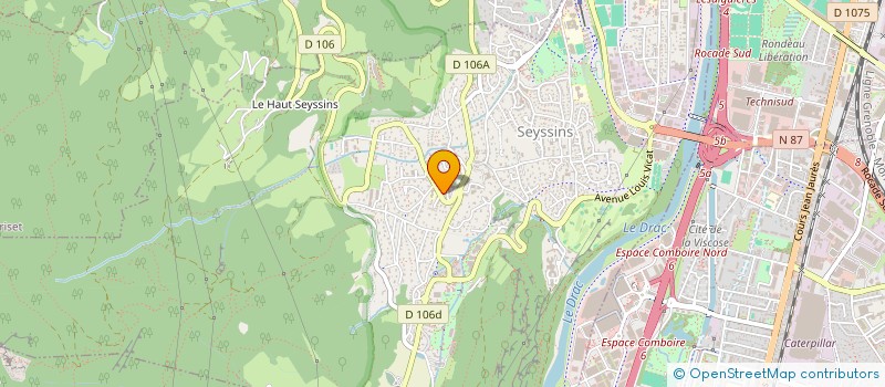 localisation de l'entreprise S.C.C.B  SEYSSINS