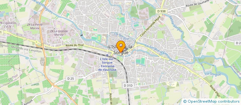 localisation de l'entreprise S.C.C.C à L'ISLE-SUR-LA-SORGUE