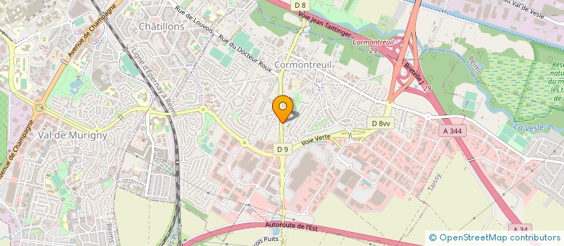 localisation de l'entreprise S C C C LES LOGIS DU MONTEPILL  CORMONTREUIL