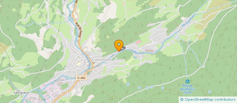 localisation de l'entreprise S.C.C.H.  CORNIMONT