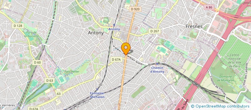 localisation de l'entreprise S.C.C.M. à ANTONY