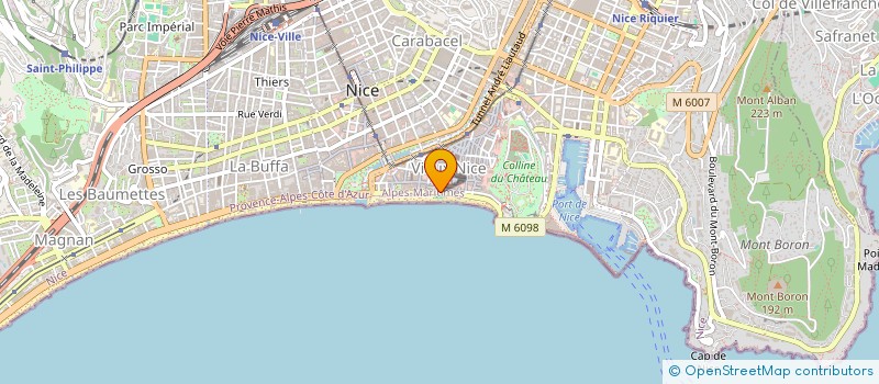 localisation de l'entreprise S.C.C. PARTENAIRES à NICE