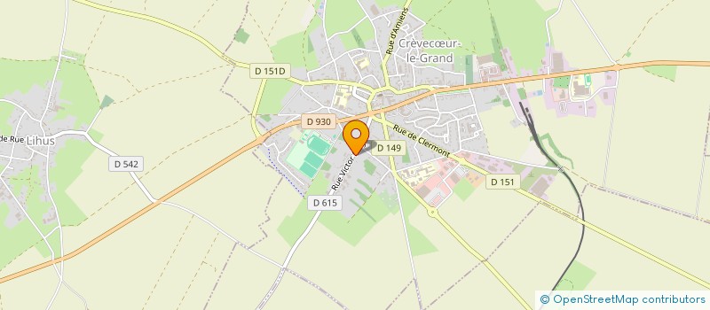 localisation de l'entreprise S.C.C. SCRABBLE CLUB CREPICORDIEN  CREVECUR-LE-GRAND