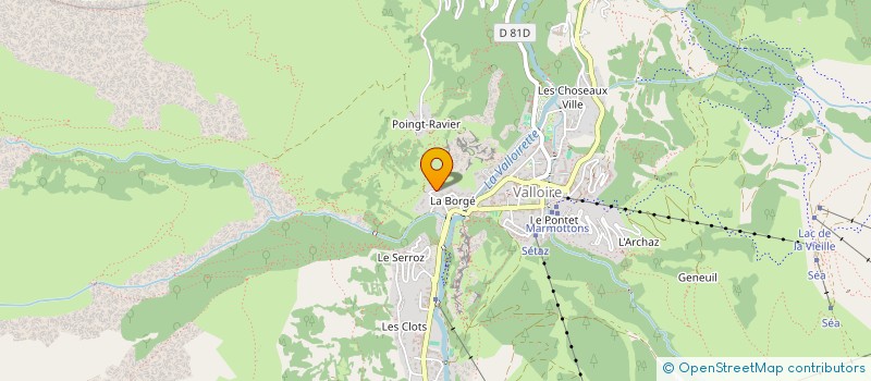 localisation de l'entreprise S.C.C.V ARCHAMPS CHOSAL  VALLOIRE