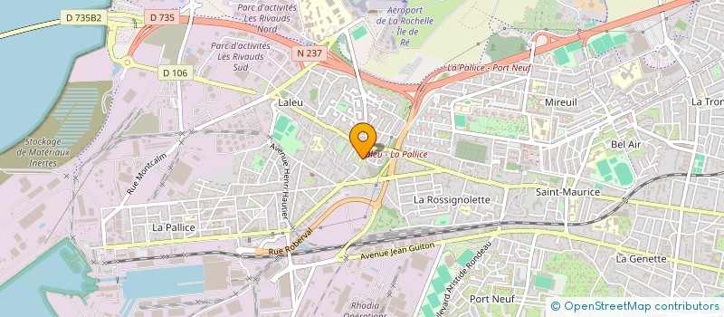 localisation de l'entreprise S.C.C.V. ESPACE POINCARE  LA ROCHELLE