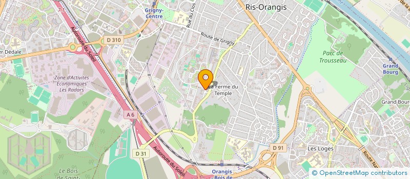 localisation de l'entreprise S.C.C.V. HENRI SELLIER  RIS-ORANGIS