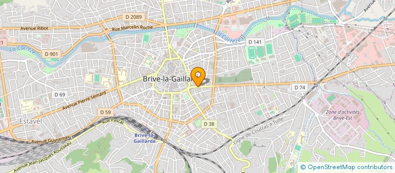 localisation de l'entreprise S.C.C.V LA SOUTERRAINE - LE CHEIX à BRIVE-LA-GAILLARDE