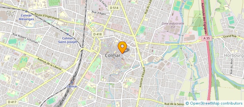 localisation de l'entreprise S.C.C.V. LES VERGERS  COLMAR