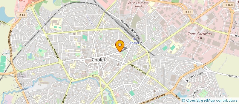 localisation de l'entreprise S.C.C.V. PRATERIA à CHOLET