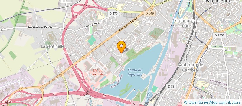 localisation de l'entreprise S.C.C.V. RESIDENCE BATHIAT  VALENCIENNES