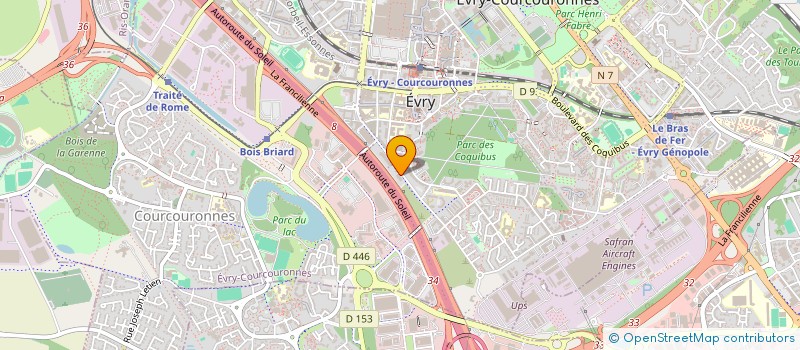 localisation de l'entreprise S.C.C.V. ROSNY DOCTEUR SCHWEITZER  EVRY-COURCOURONNES