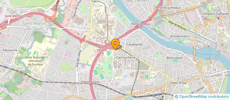 localisation de l'entreprise S.C.C.V. VILLAS LONG CHAMP LONGAGES  TOULOUSE