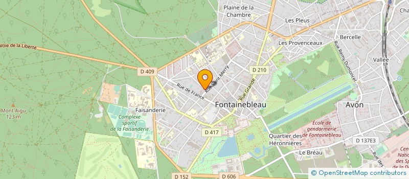 localisation de l'entreprise S.C. CAGUIBER à FONTAINEBLEAU
