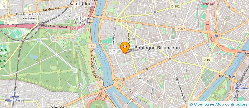 localisation de l'entreprise S C CASTER à BOULOGNE-BILLANCOURT