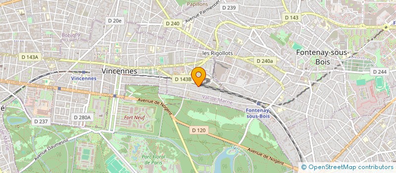 localisation de l'entreprise S.C. CHATEAUDUN PLESSIS TREVISE 35 R PLE à FONTENAY-SOUS-BOIS