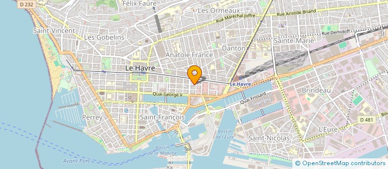 localisation de l'entreprise S.C. CHELSEA à LE HAVRE