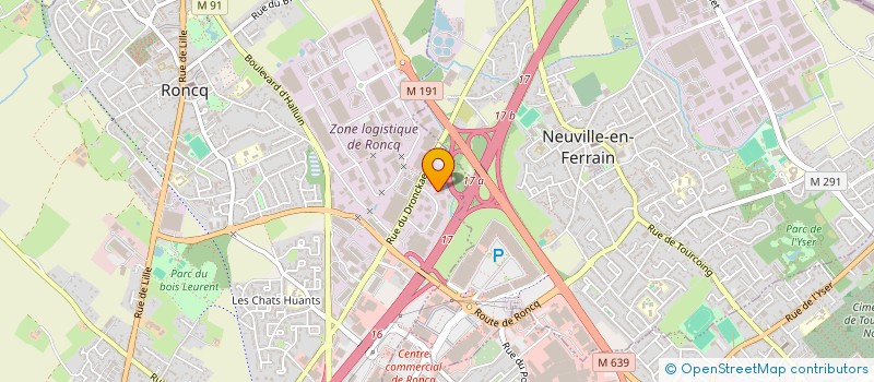 localisation de l'entreprise S.C. CLAVILA  RONCQ