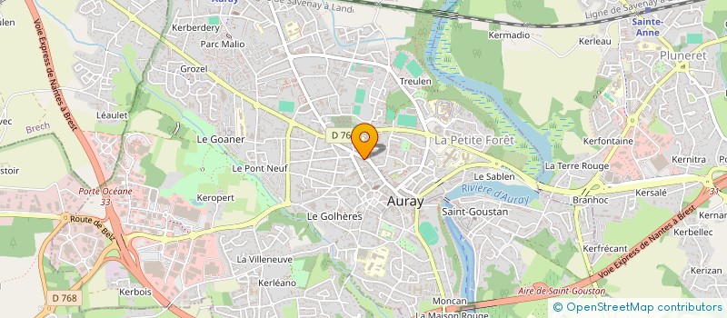 localisation de l'entreprise S.C. COLAUR J.L.J. à AURAY