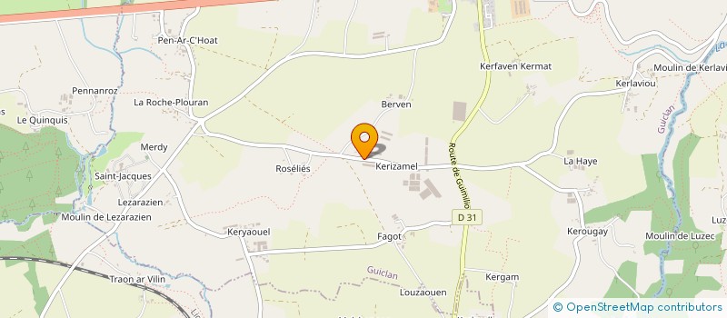 localisation de l'entreprise S.C. CORALISE  GUICLAN