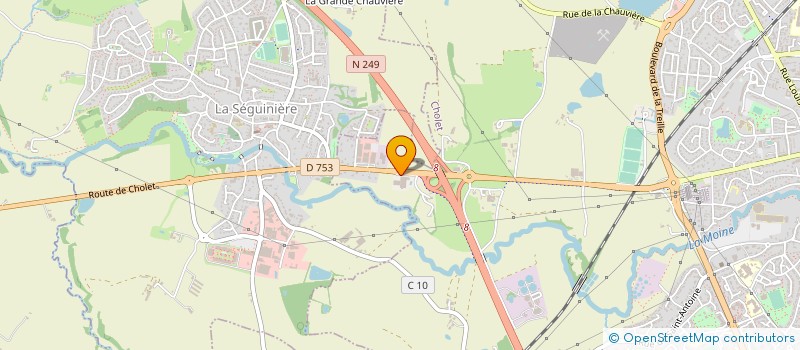 localisation de l'entreprise S.C.D. à CHOLET