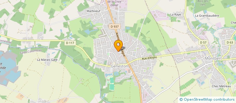 localisation de l'entreprise S.C.D.  GENESTON