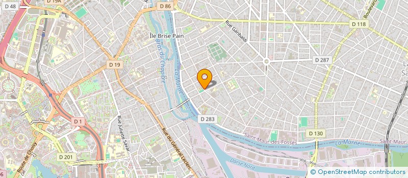 localisation de l'entreprise S.C.D.C. à SAINT-MAUR-DES-FOSSES