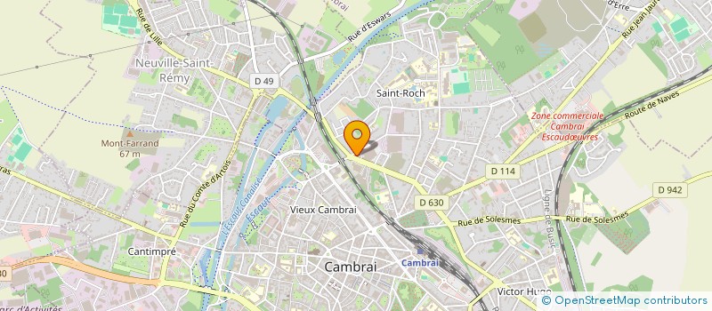 localisation de l'entreprise S C D E  CAMBRAI