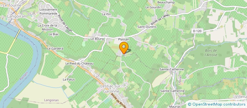 localisation de l'entreprise S C D EXPL AGRI CHATEAU PLASSAN  TABANAC