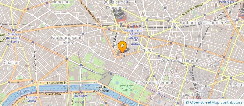 localisation de l'entreprise S.C. DE PLACEMENTS IMMOBILIERS  LA RENTE  PARIS