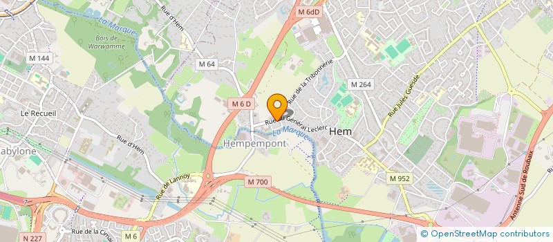 localisation de l'entreprise S.C. DE SCISSY  HEM