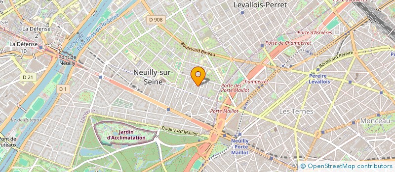 localisation de l'entreprise S.C. DEDOIX à NEUILLY-SUR-SEINE